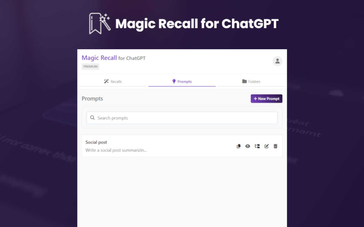 Magic Recall for ChatGPT image number 01