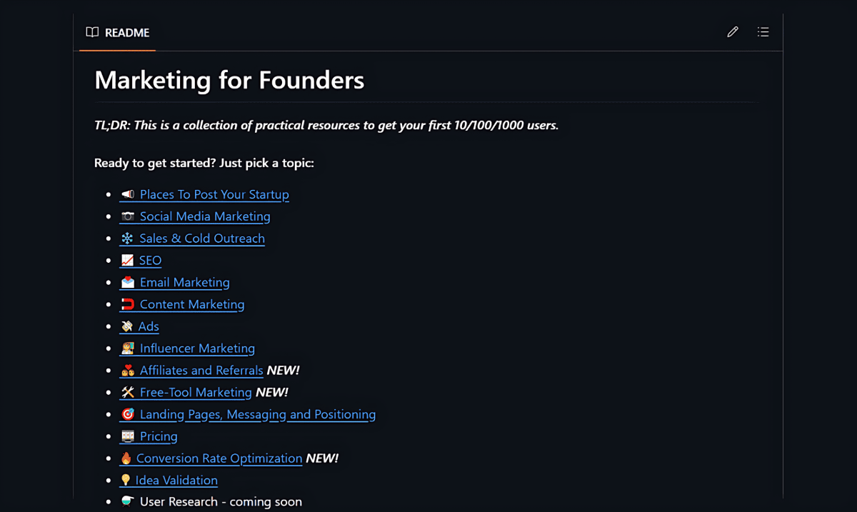 Marketing for Founders image number 01