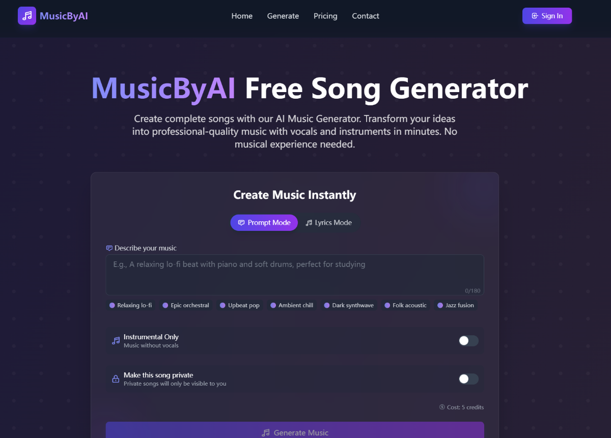 MusicByAI product image