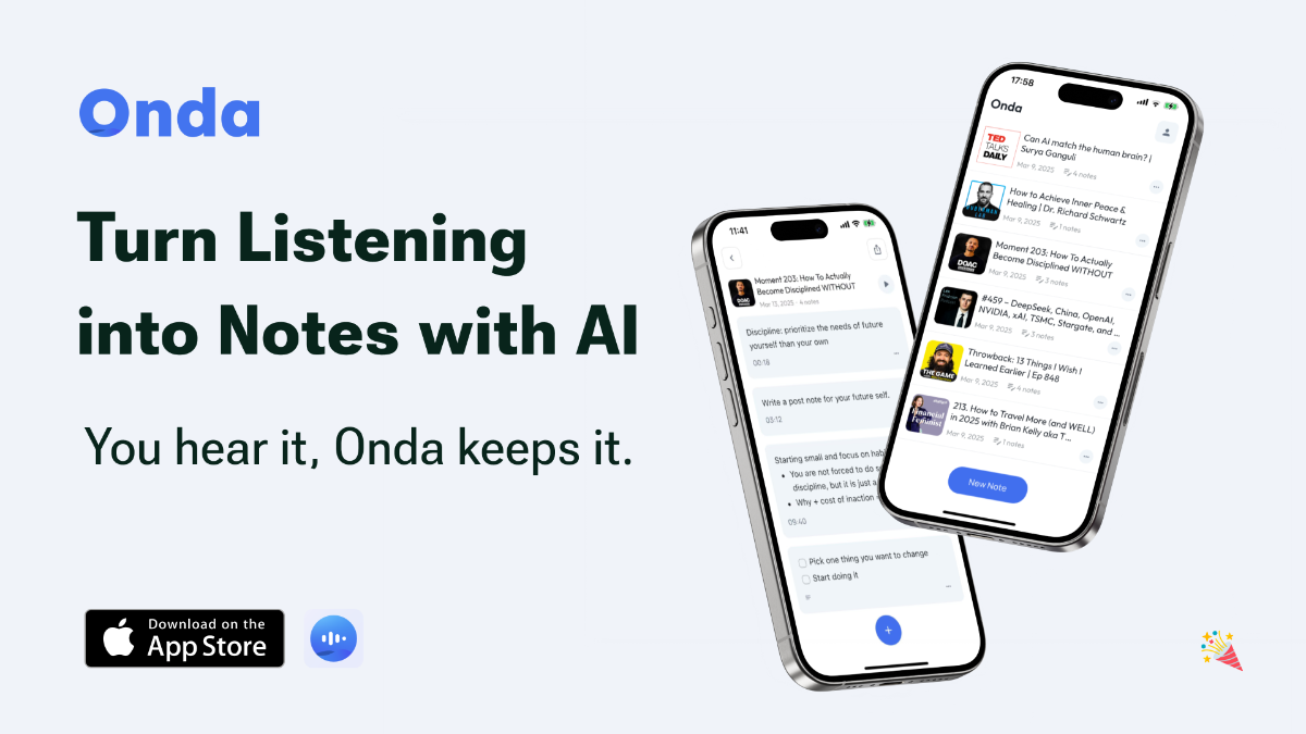 Onda AI Podcast Note Taker image number 11