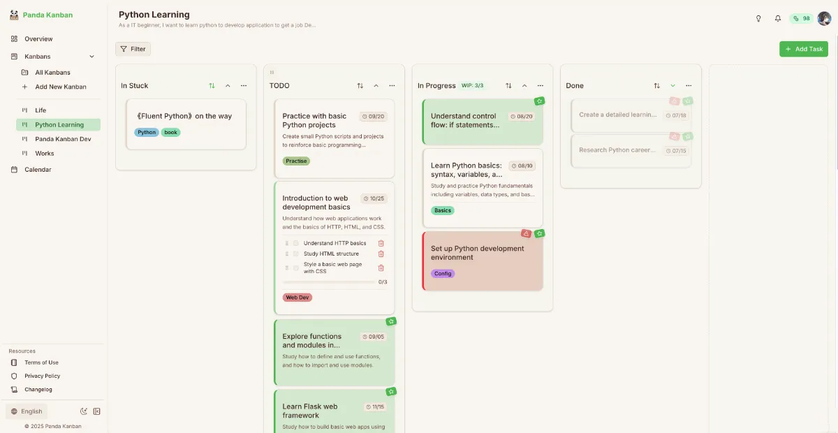 Panda Kanban image number 01