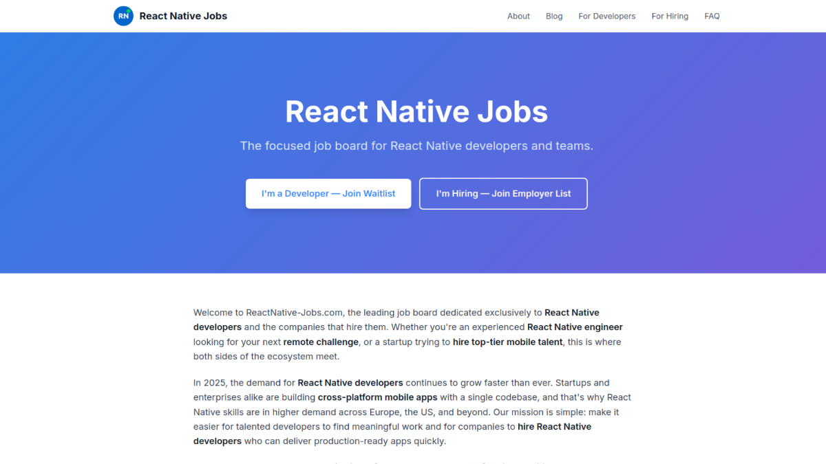 ReactNative Jobs product image