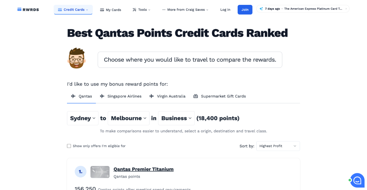 RWRDS - Credit Card Rewards Calculator image number 01