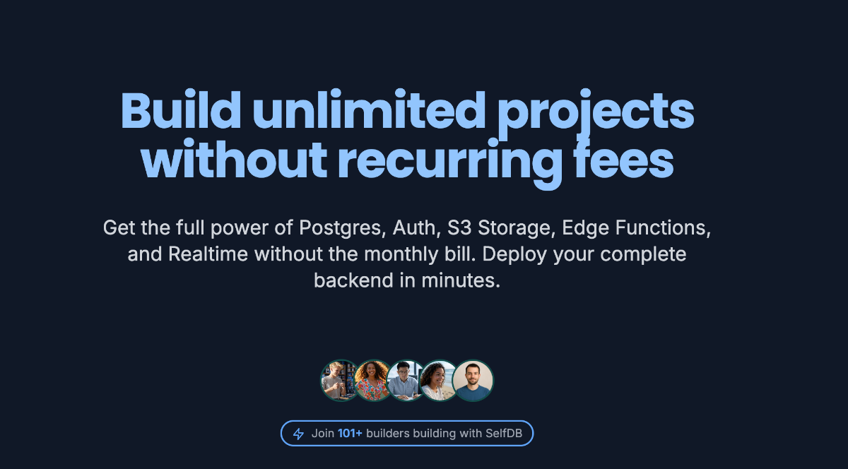 SelfDB product image