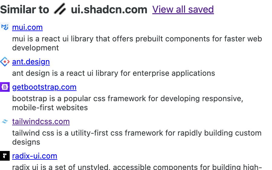 SimilarSites+ browser extension image number 11