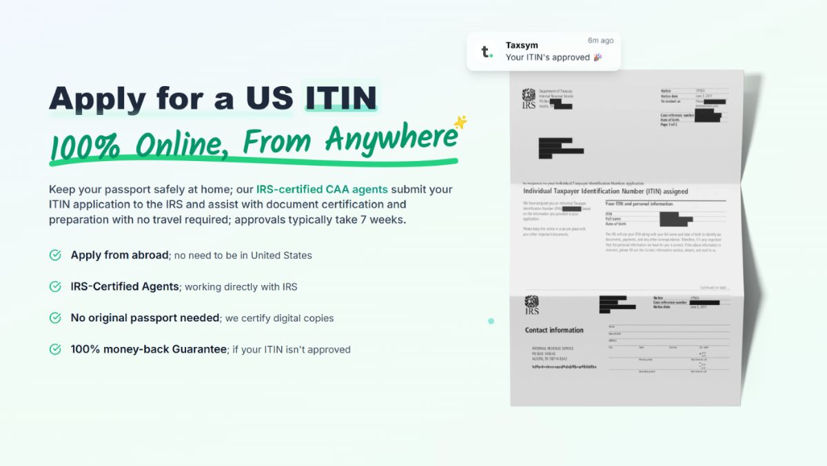 Taxsym - IRS Certified Acceptance Agents image number 01