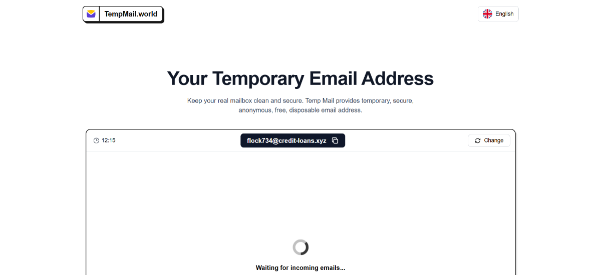 Tempmail.World image number 01