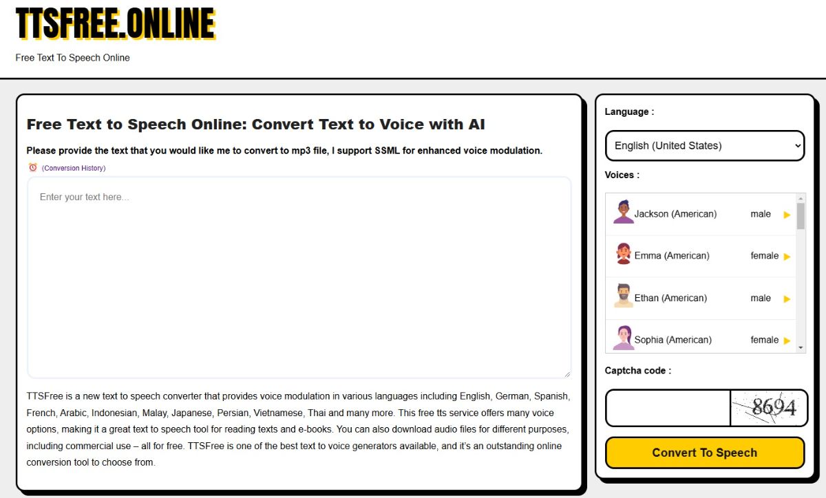 TTSFree Online product image