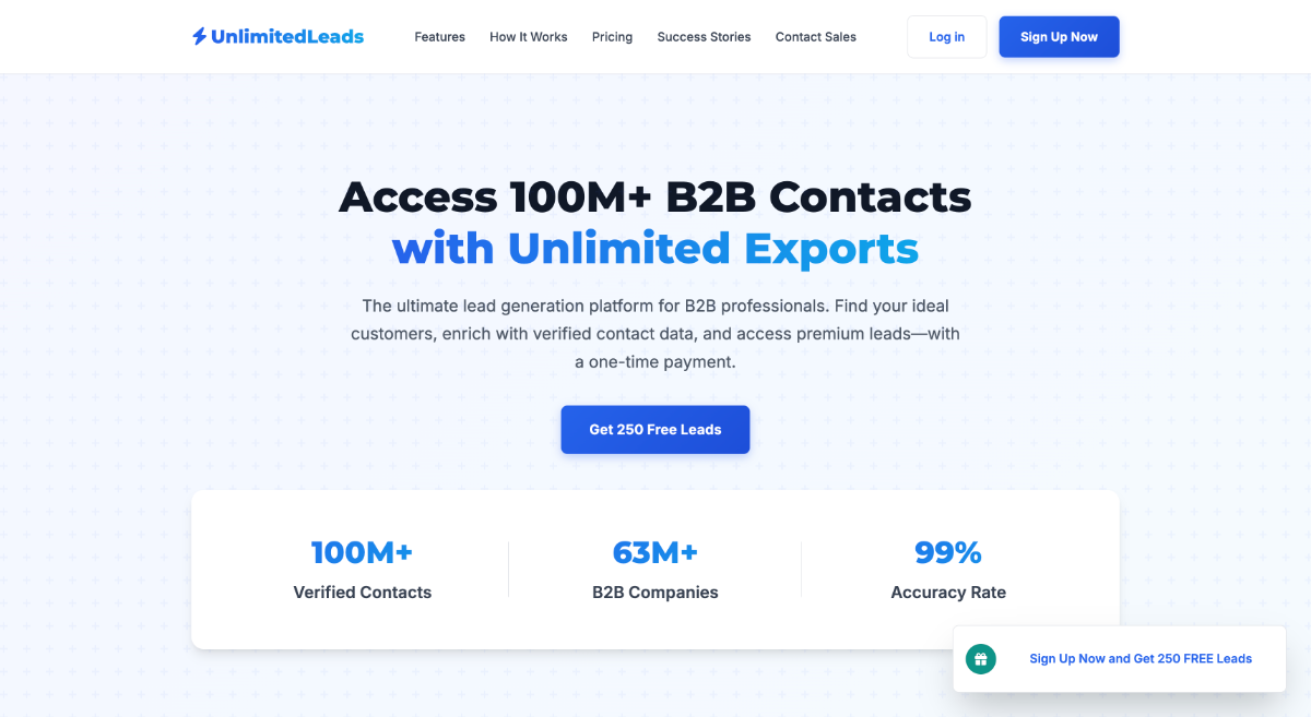 Unlimited leads product image