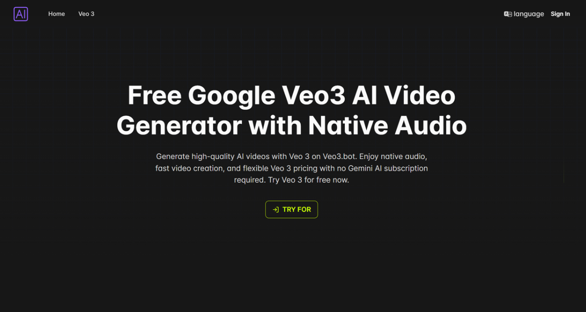 Veo3bot Free Access to Google Veo 3 AI product image