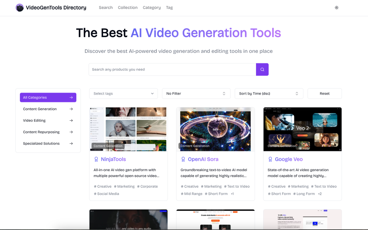 VideoGenTools Directory product image
