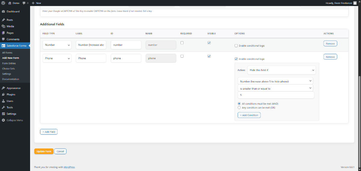 Wordpress forms to Salesforce image number 11