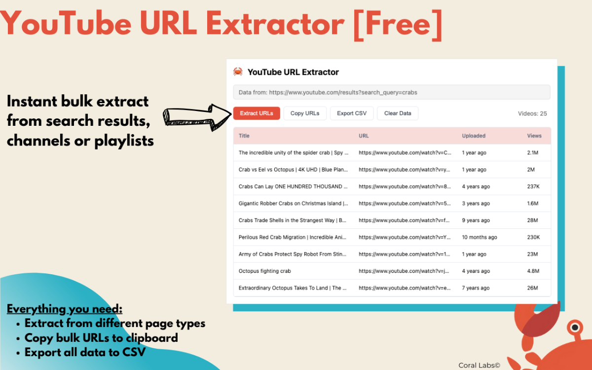 YouTube URL Extractor image number 01