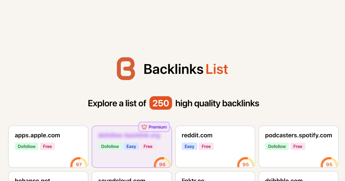 Backlinks List image number 01