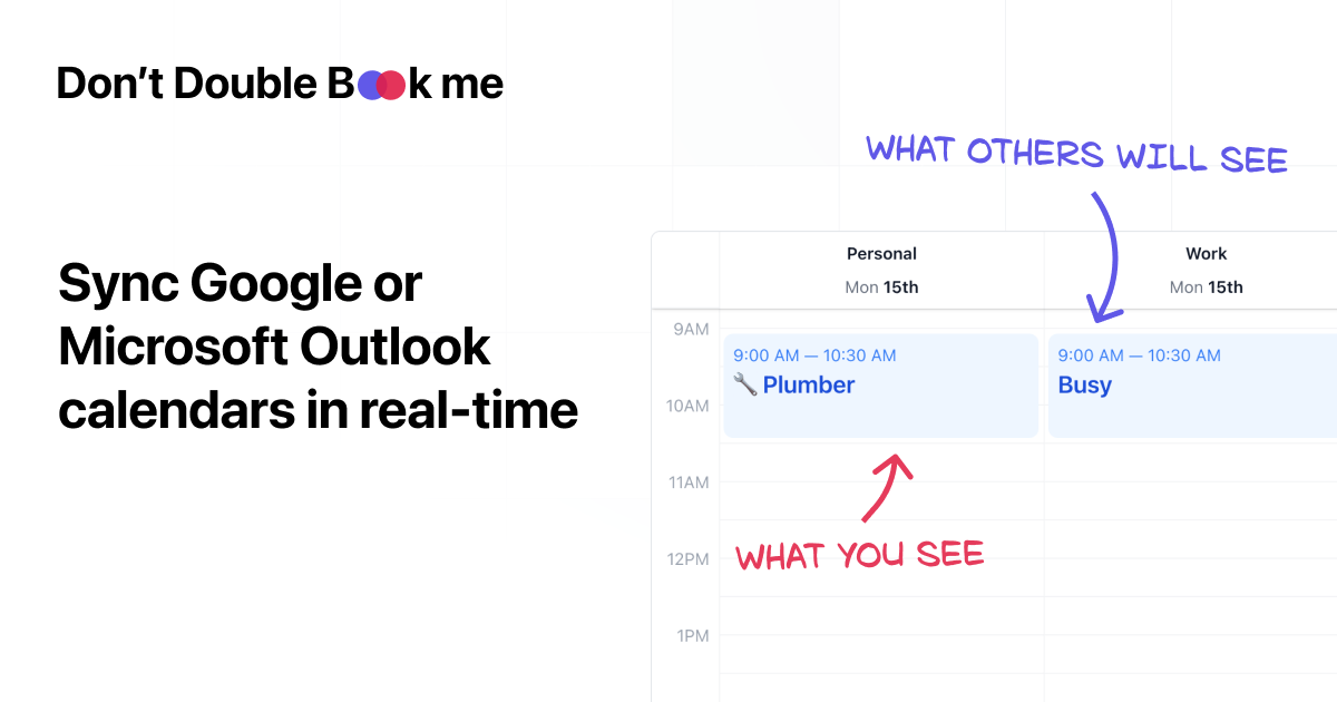 Don't Double Book Me product image