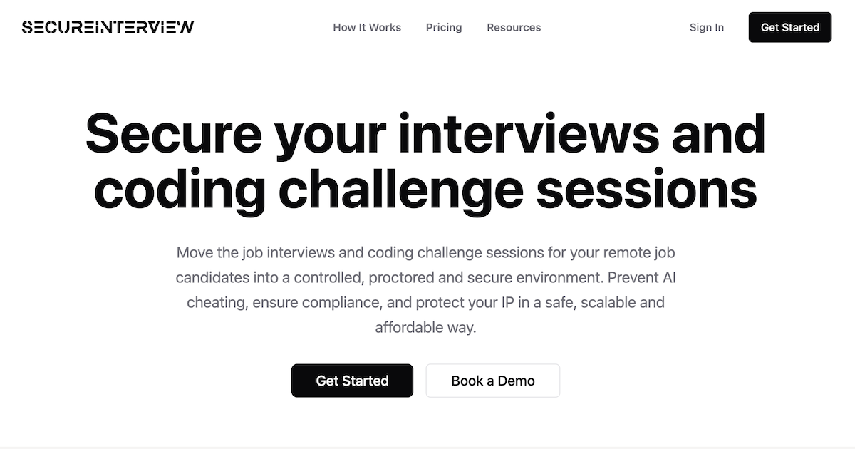 SecureInterview product image